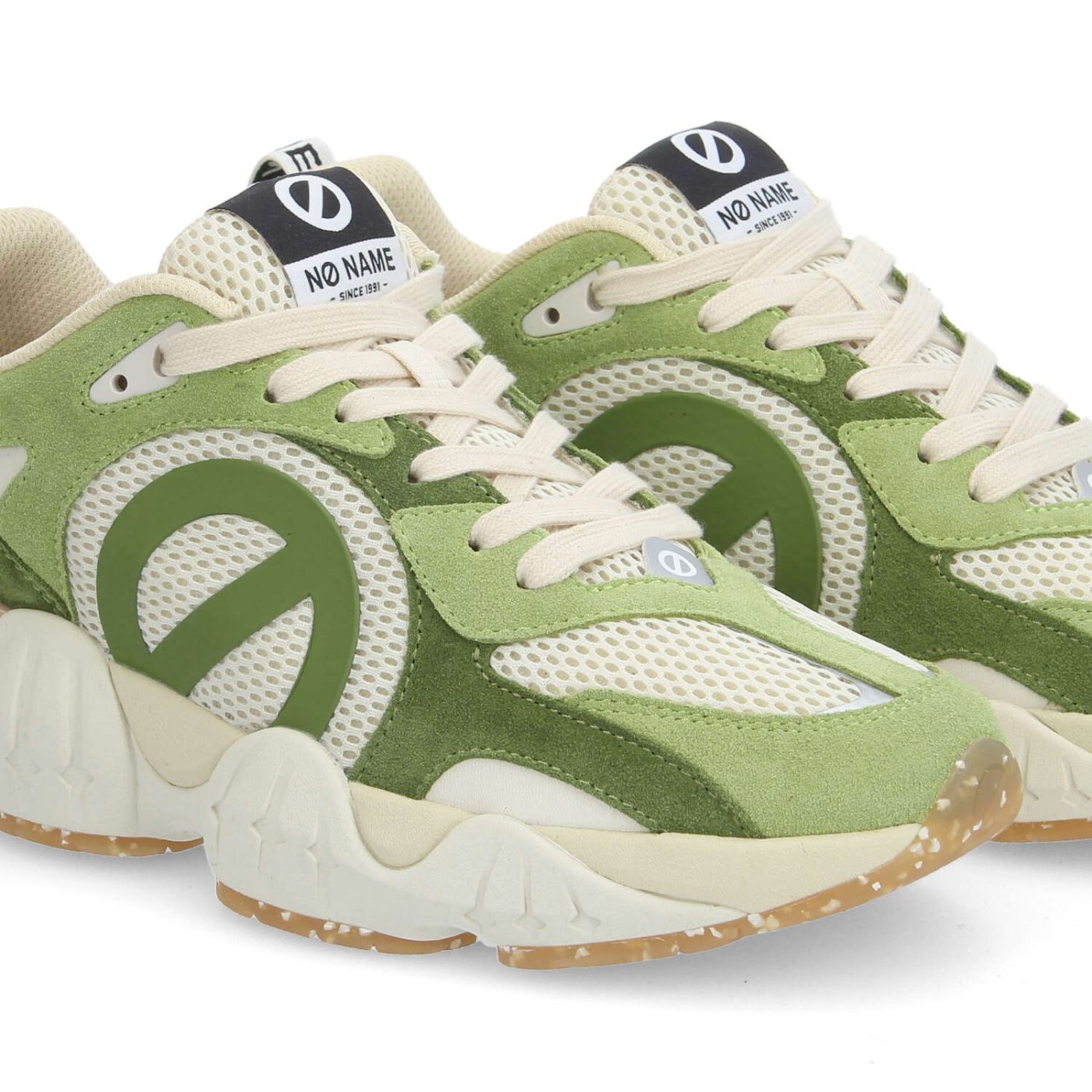 KRAZEE RUNNER M - SUEDE/MESH/SUED - VERT POMME/BEIGE/VERT SAUGE